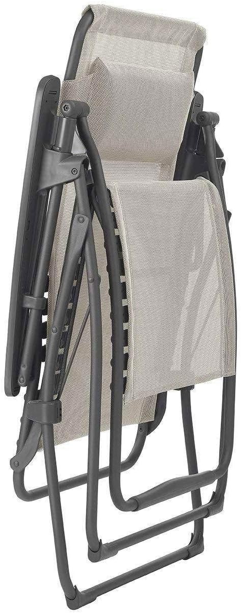 Zero Gravity Wide Lawn Recliner with Neck Pillow, Seigle