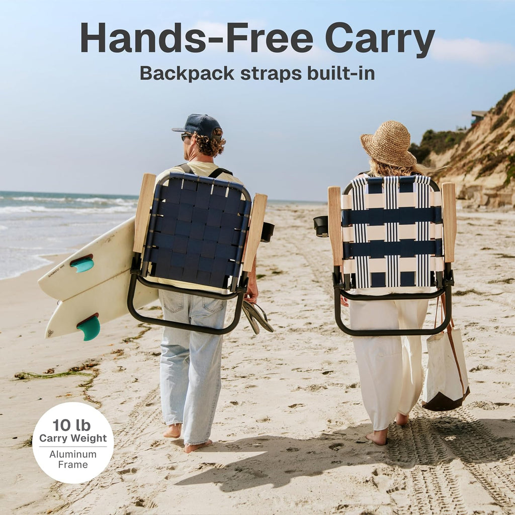 Beach Backpack Chair -  Premium Folding Camping Chair